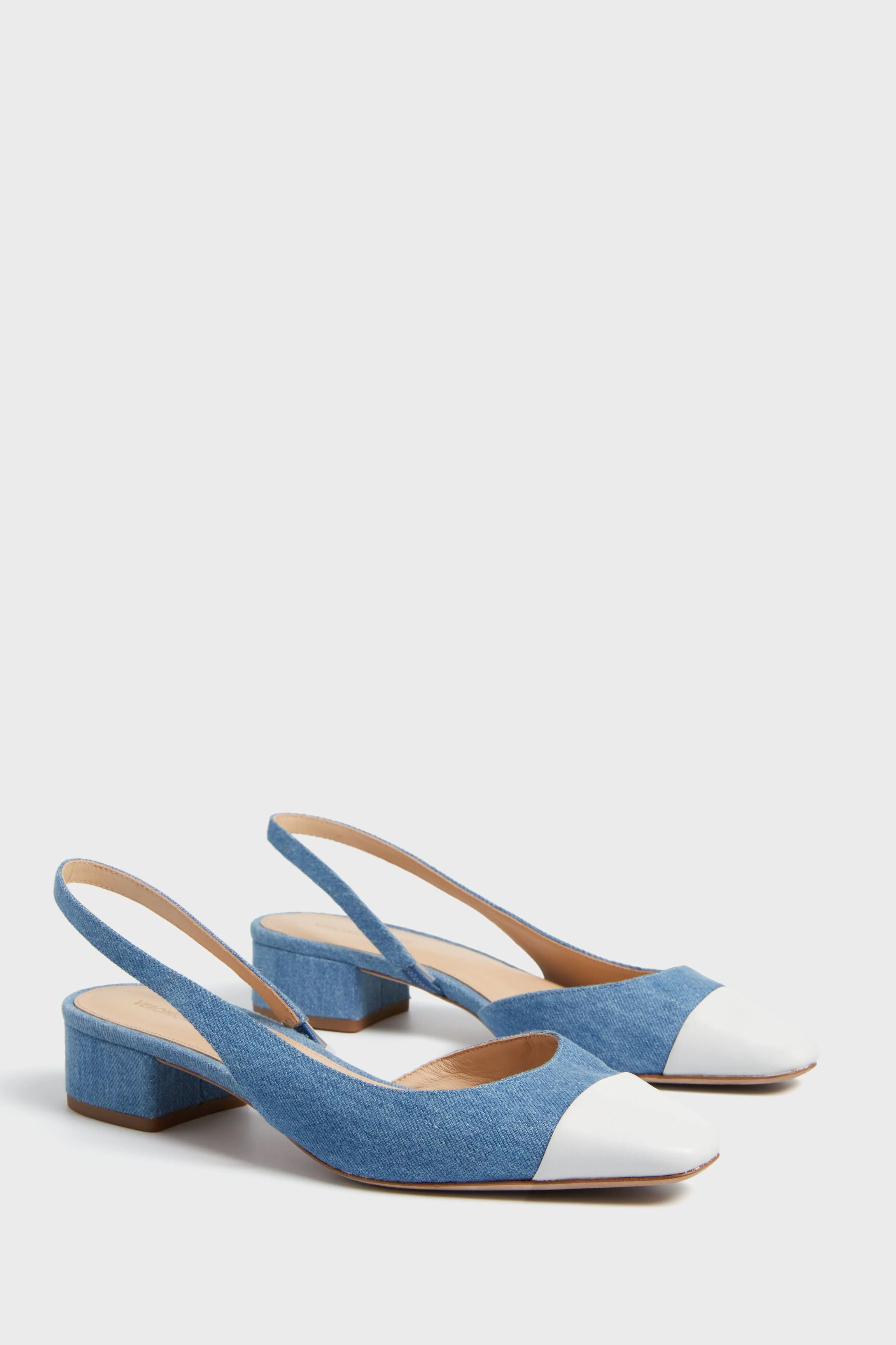 Coconut Mid Blue Cecile Sling Back Heels sold by Tuckernuck product image thumbnail 4