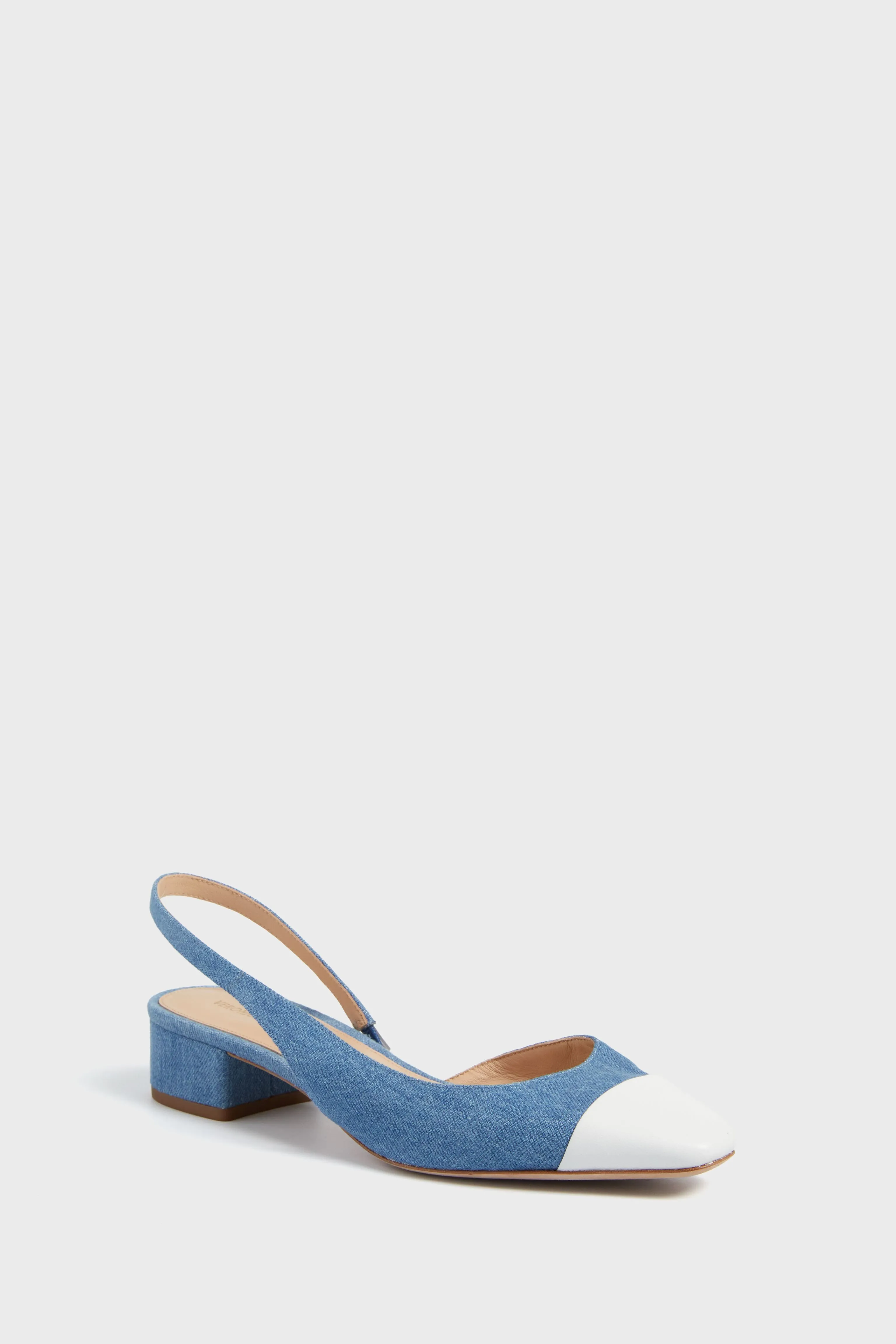 Coconut Mid Blue Cecile Sling Back Heels sold by Tuckernuck
