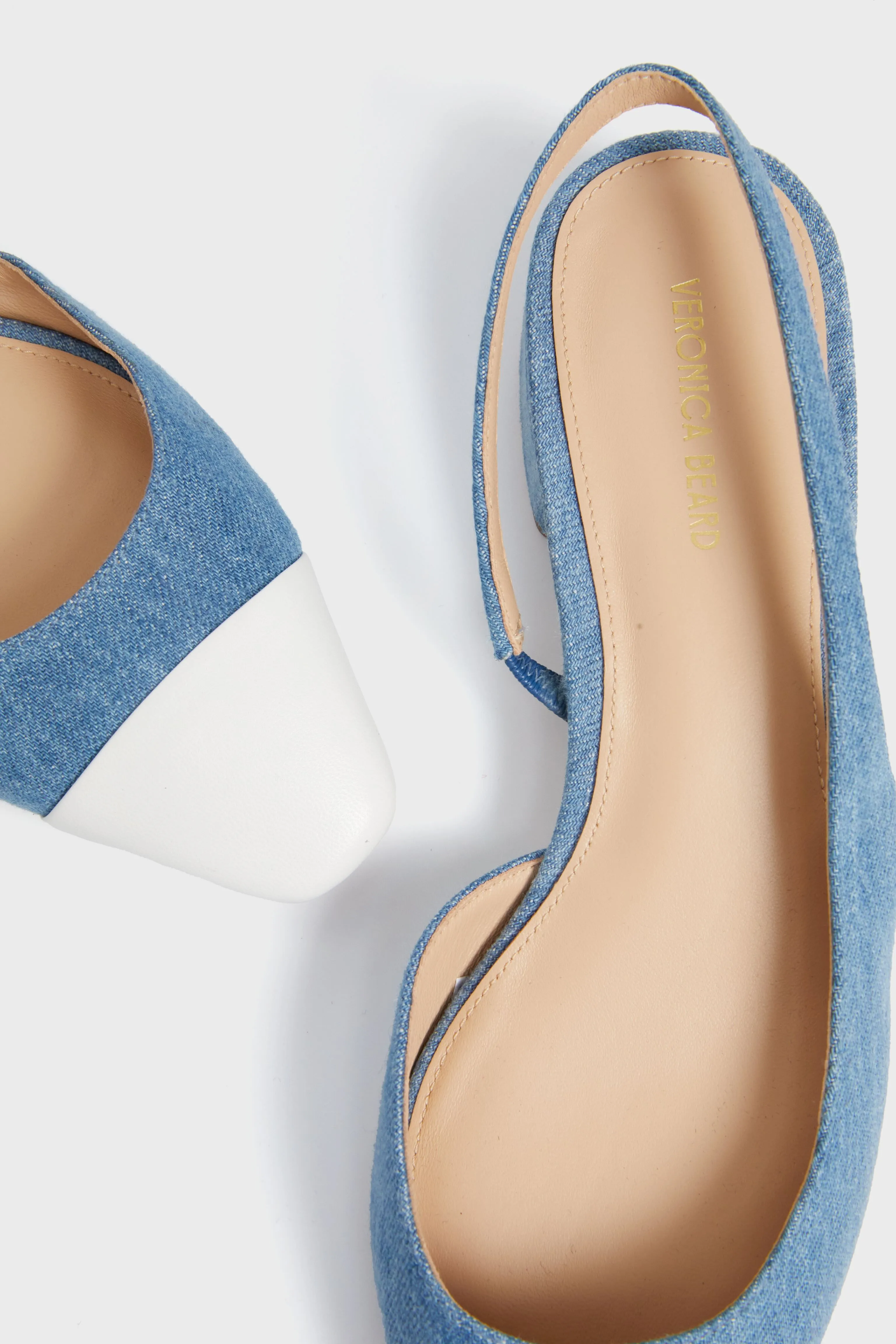Coconut Mid Blue Cecile Sling Back Heels sold by Tuckernuck product image thumbnail 5