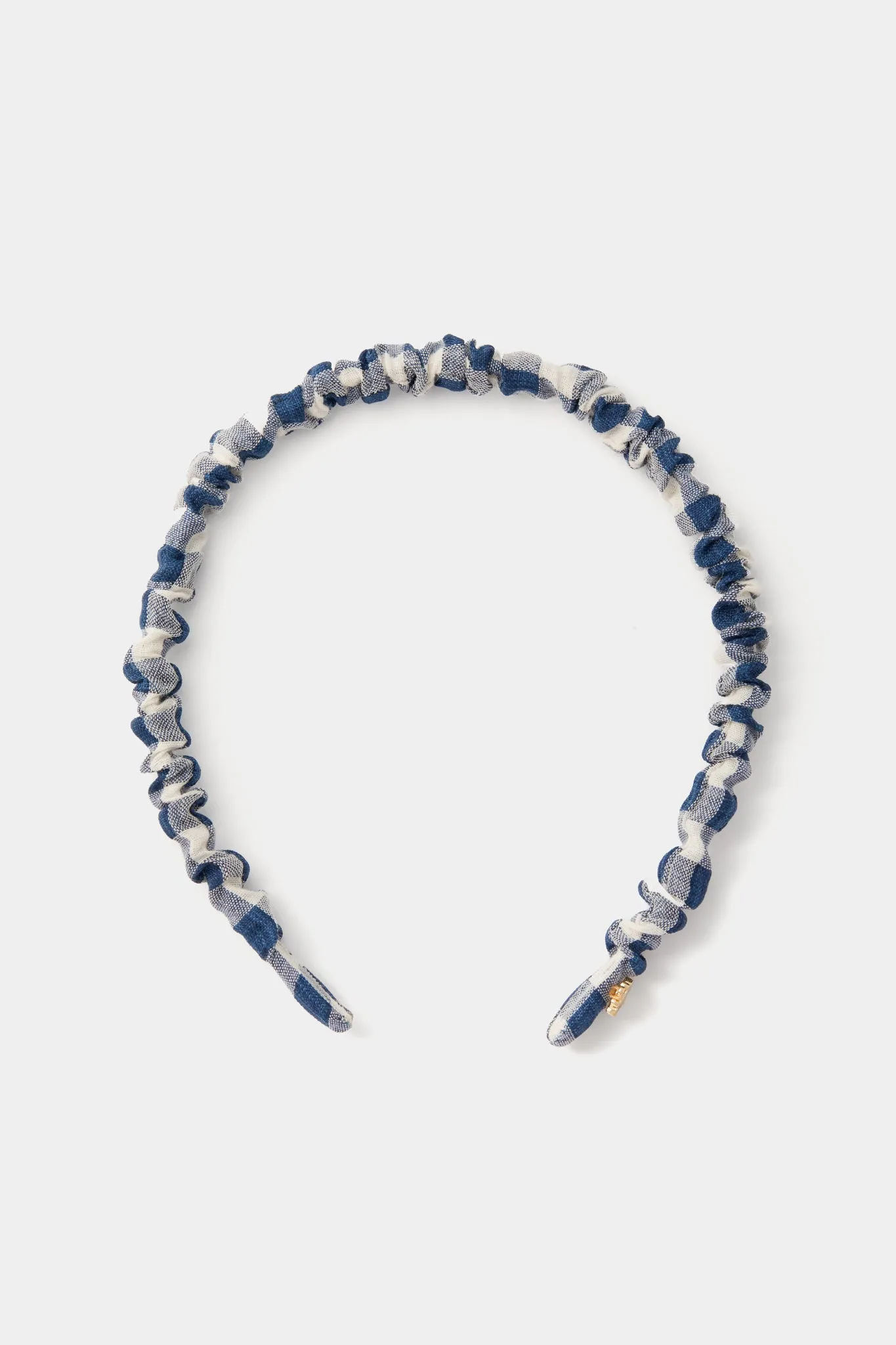 Navy Jessie Gingham Headband sold by Tuckernuck