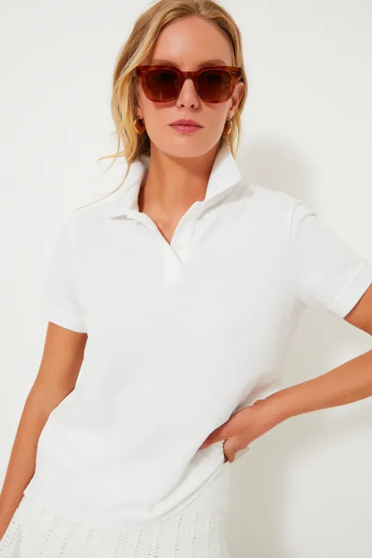 White Pique Murray Classic Polo sold by Tuckernuck