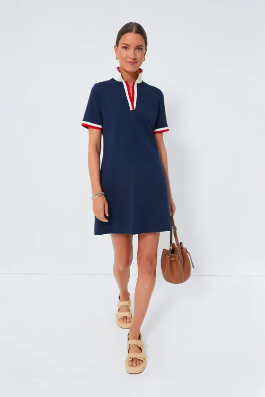 Midnight Navy Hutton Polo Dress sold by Tuckernuck