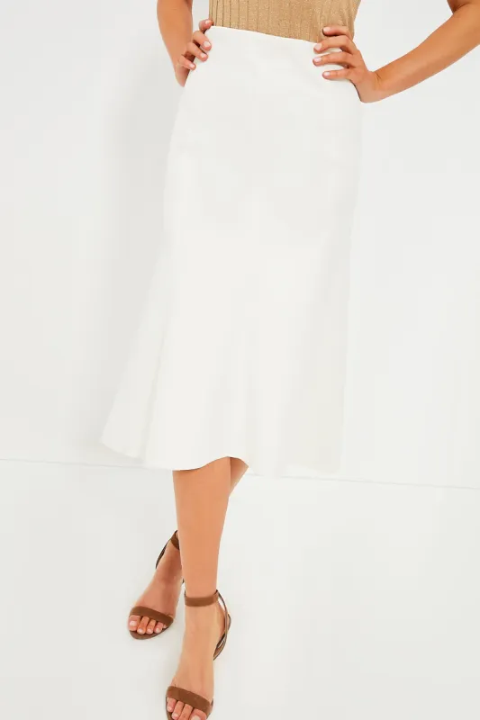 Wool White Arona Skirt sold by Tuckernuck