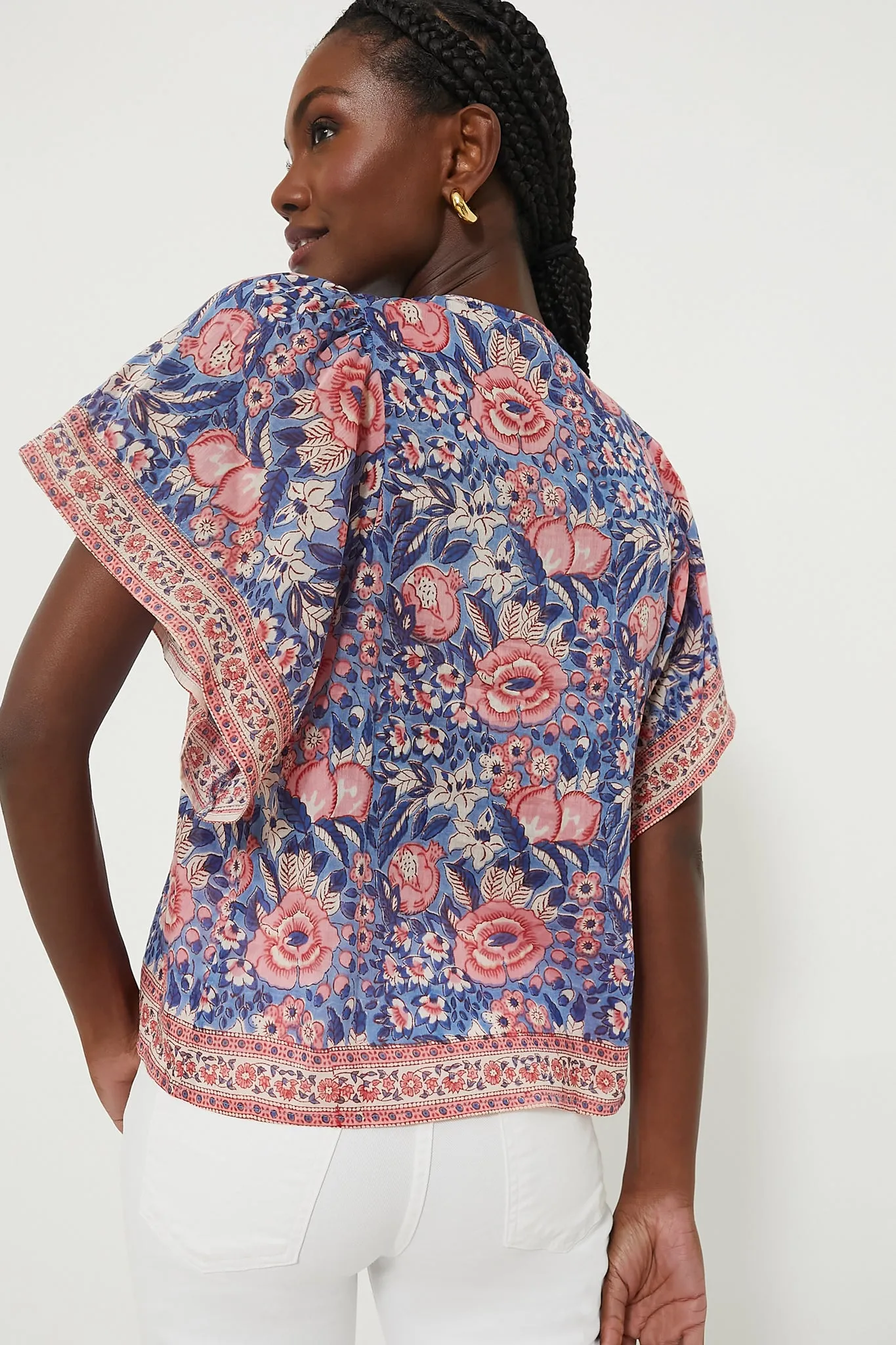 Indigo Pink Floral Angel Top sold by Tuckernuck product image thumbnail 4