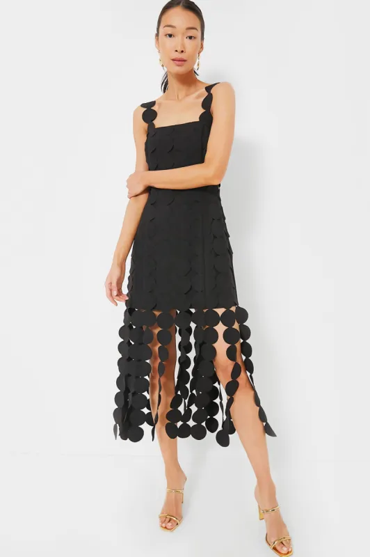 Black Multi Circle Mercedes Maxi Dress made by Tuckernuck