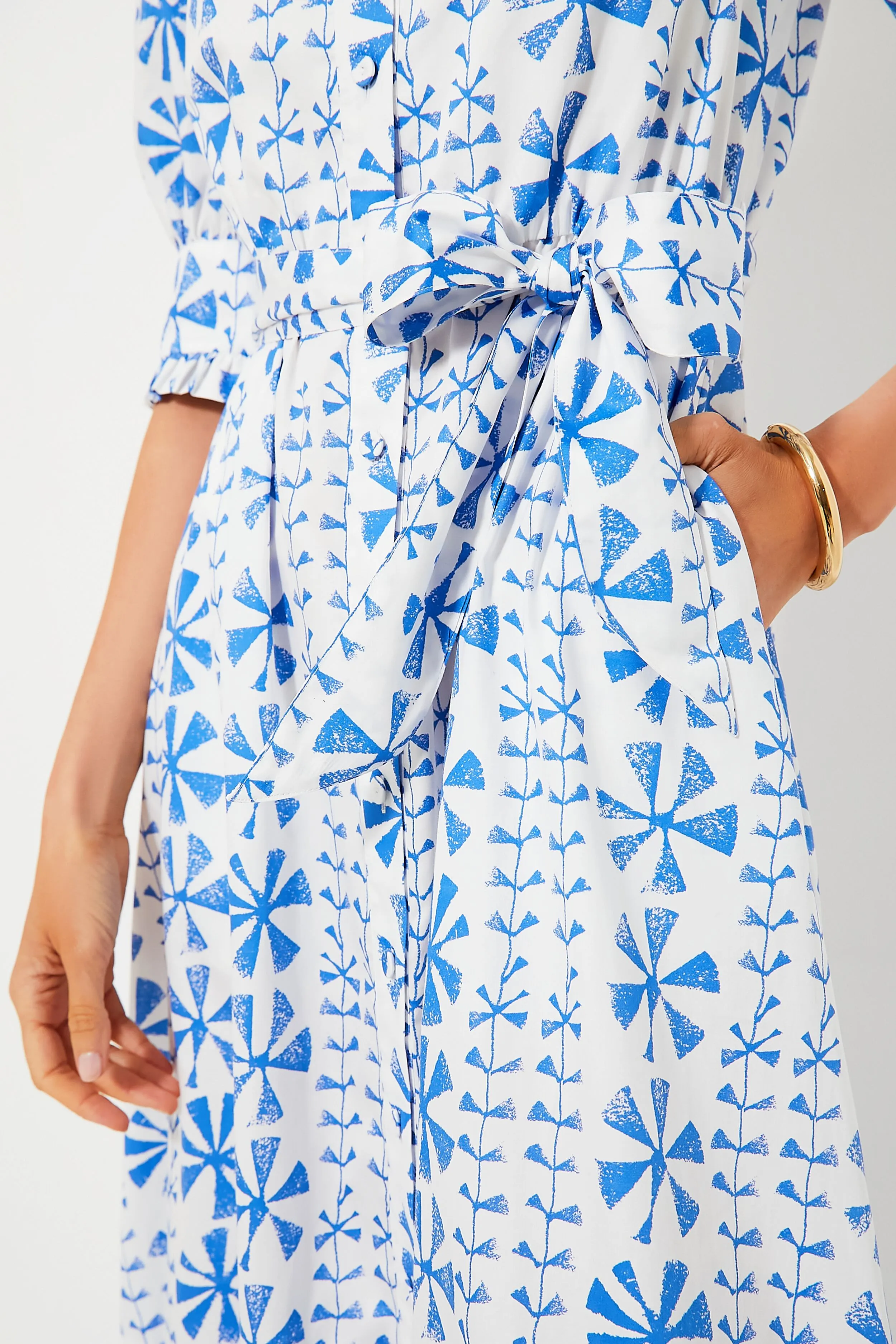 Floral Vine Blue Marni Maxi Dress sold by Tuckernuck product image thumbnail 5