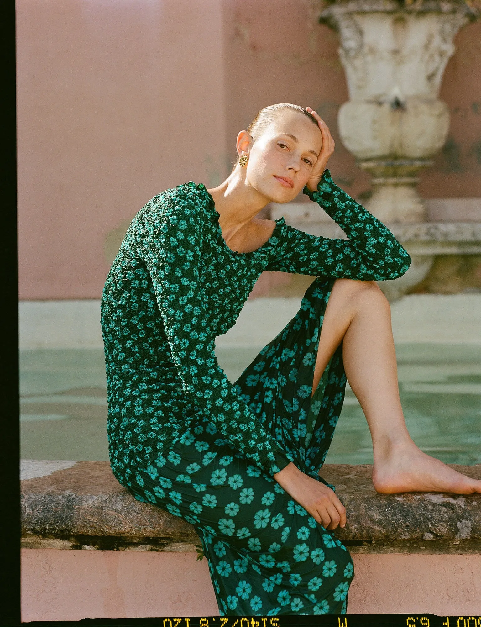 Gold Hammered Charlie Studs sold by Tuckernuck product image thumbnail 5