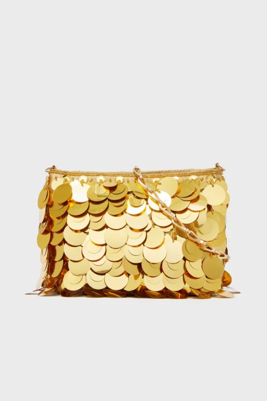Gold Gemma Sequin Bag sold by Tuckernuck