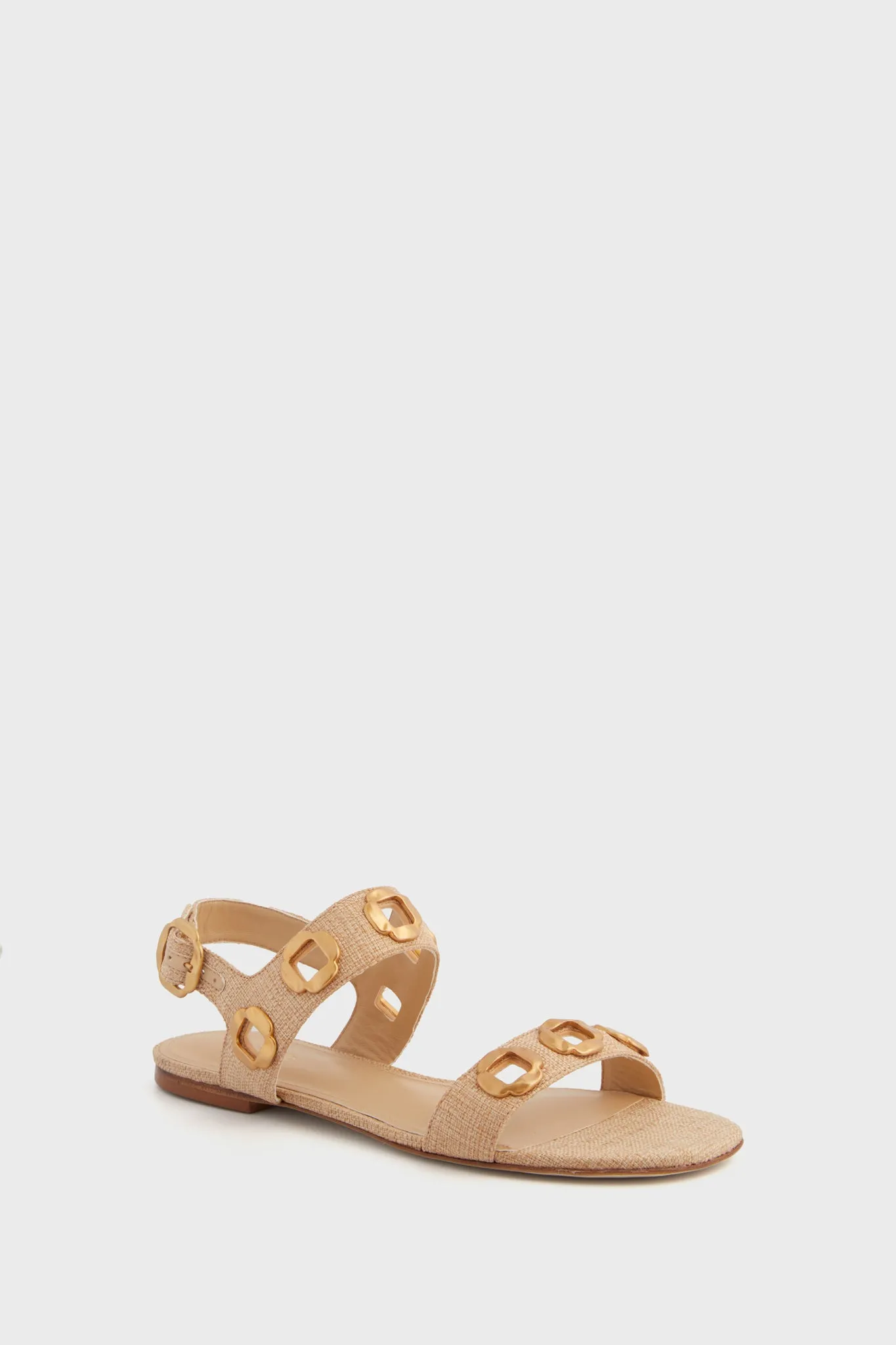 Beige Raffia Milan Flats sold by Tuckernuck