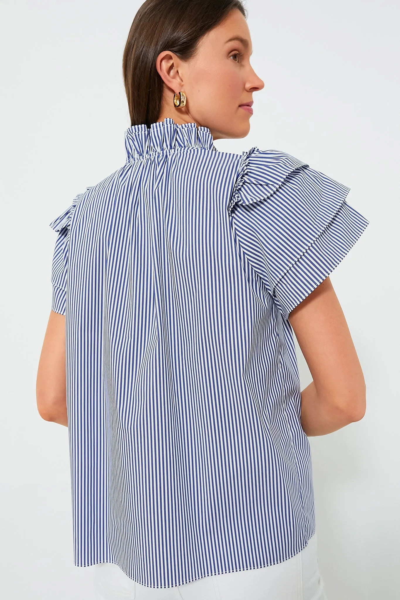 Light Blue Stripe Millie Top sold by Tuckernuck product image thumbnail 4