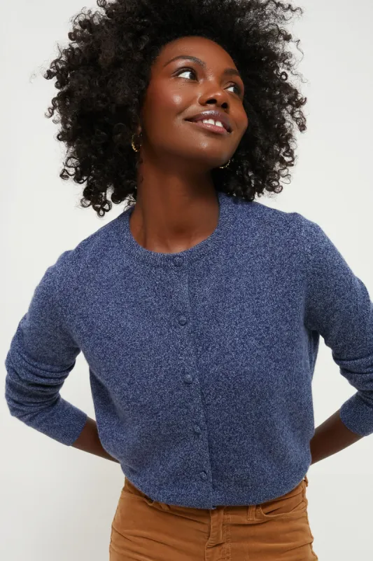 Denim Blue Riley Cashmere Cardigan sold by Tuckernuck