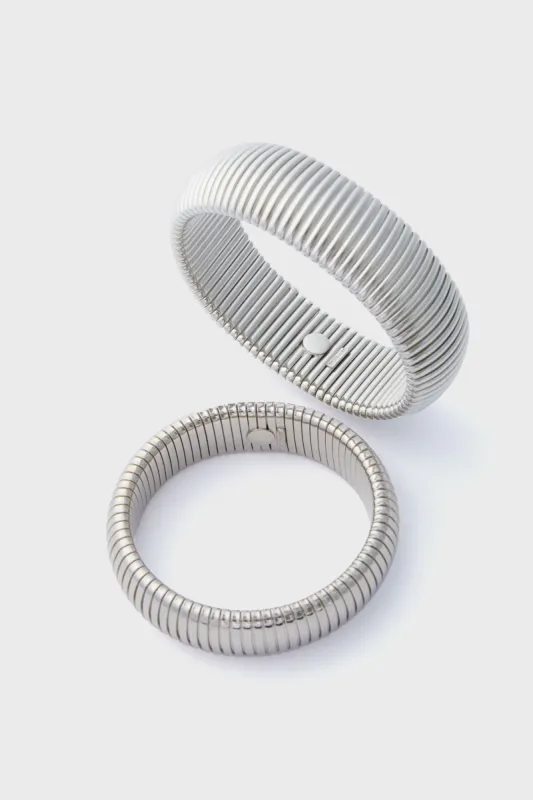 Silver Cobra Bracelet Duo Set sold by Tuckernuck