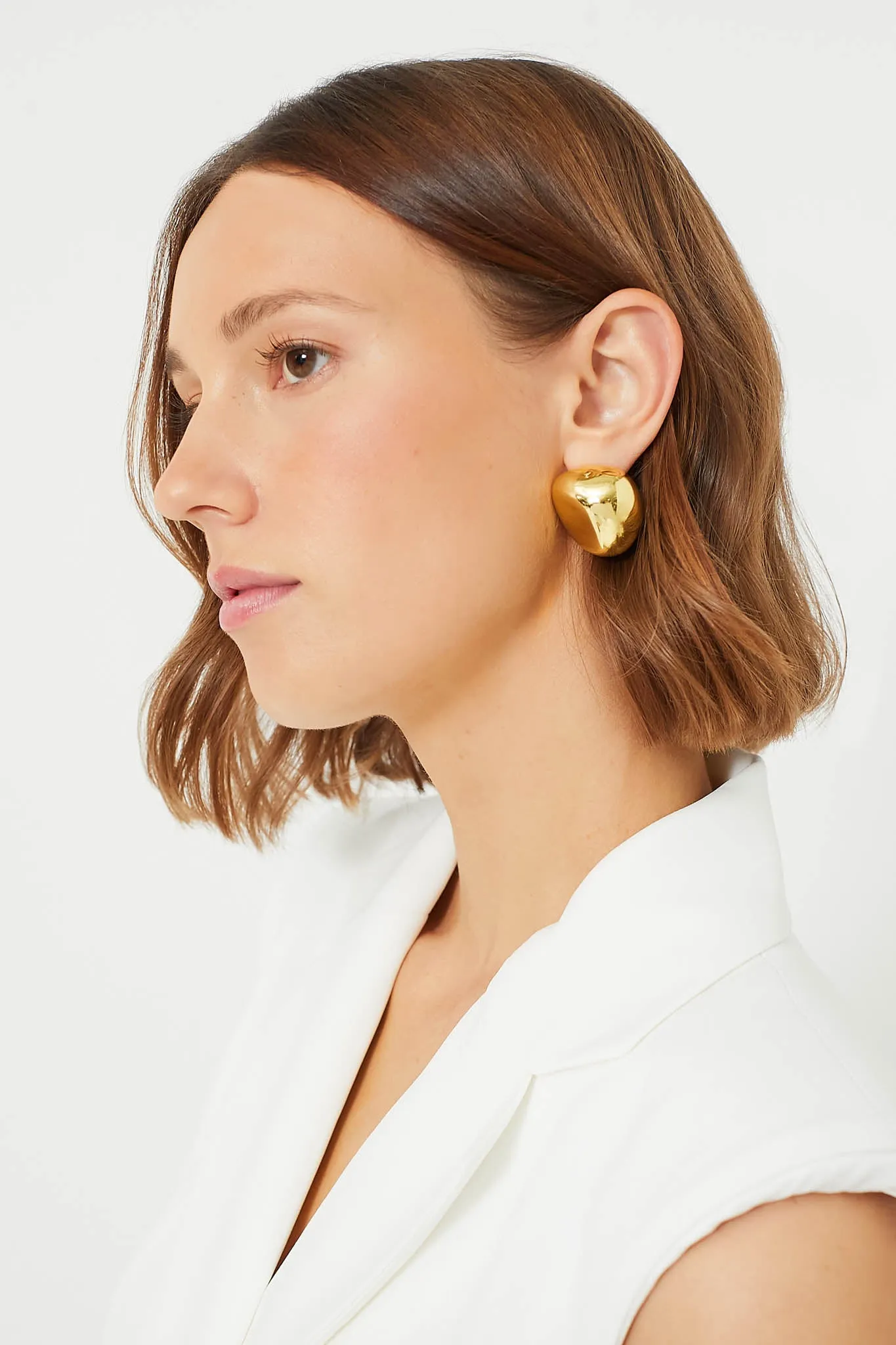 Gold Chunky Piper Studs sold by Tuckernuck product image thumbnail 3