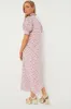 Pink Multi Ruffle Collar Louisa Maxi Dress sold by Tuckernuck