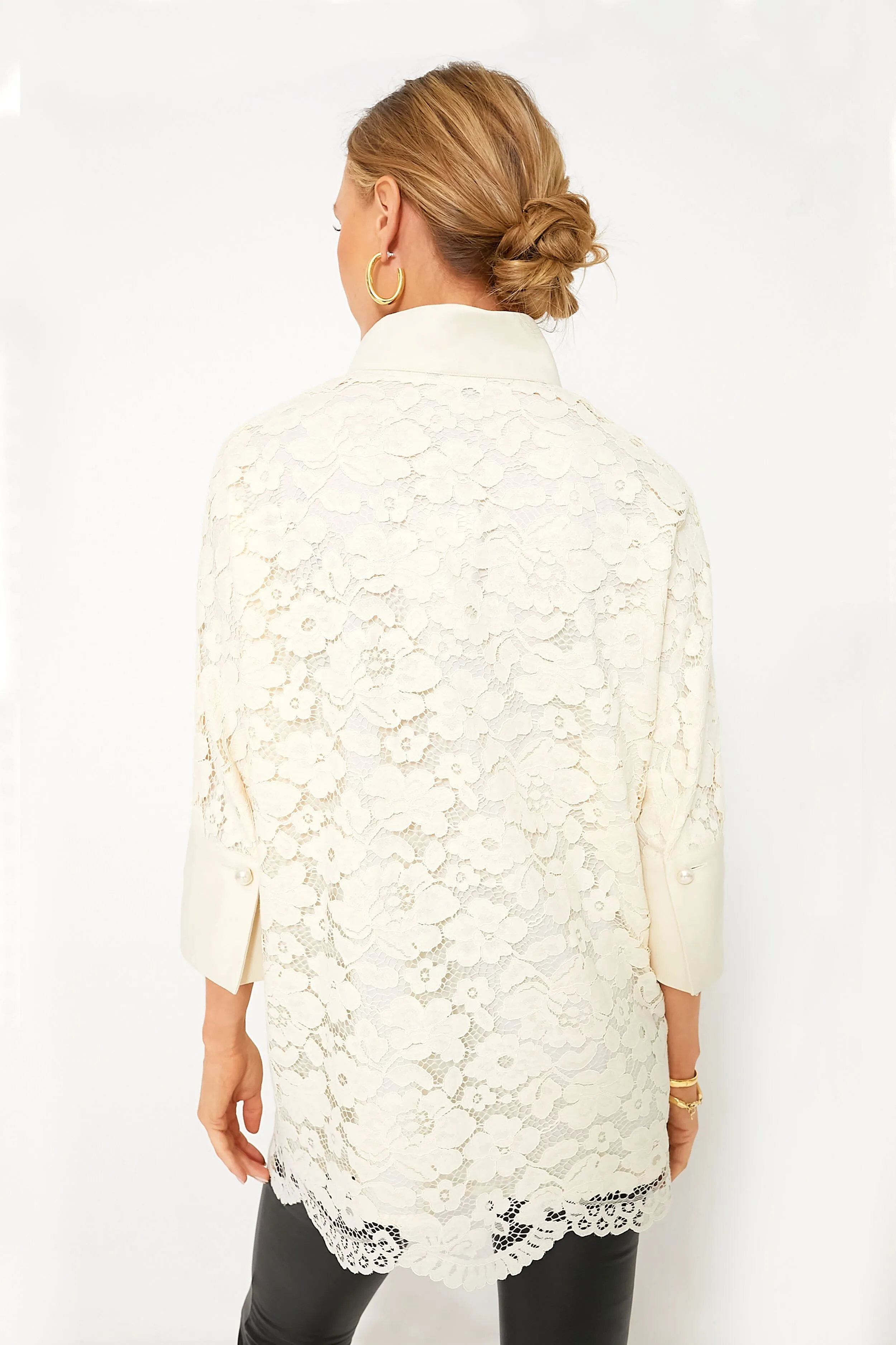 Ivory Lace Willow Blouse sold by Tuckernuck product image thumbnail 4
