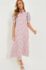 Pink Multi Ruffle Collar Louisa Maxi Dress sold by Tuckernuck