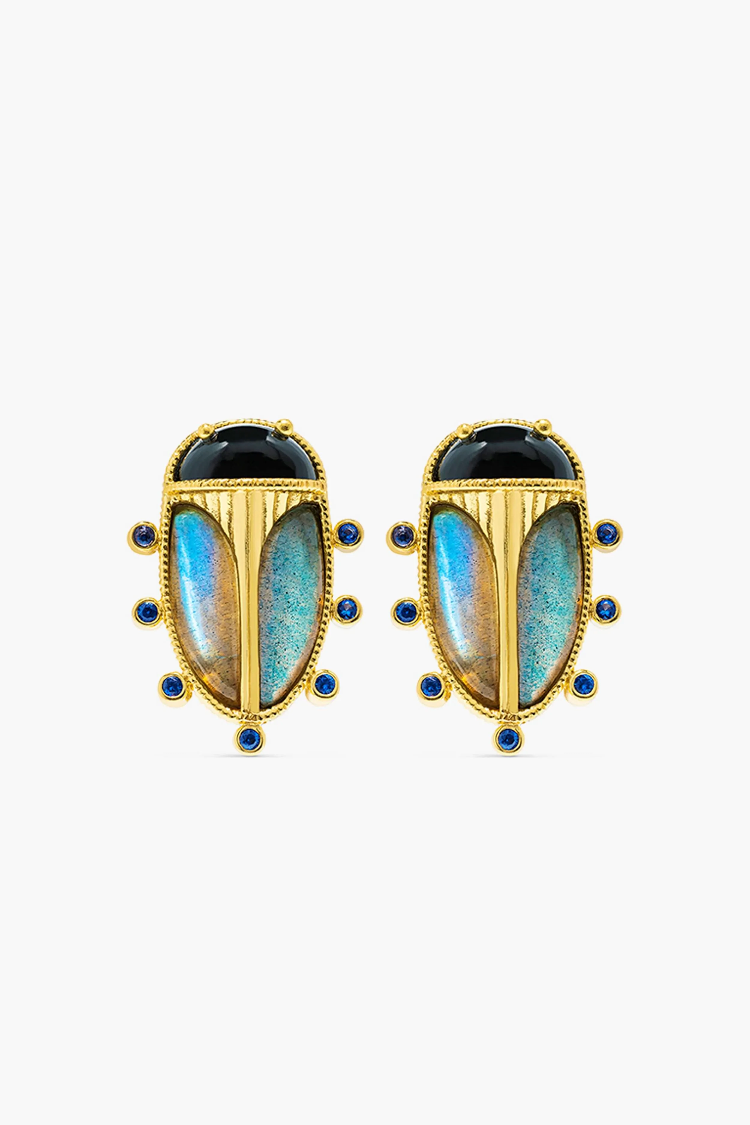 Scarab Clip Earrings sold by Tuckernuck