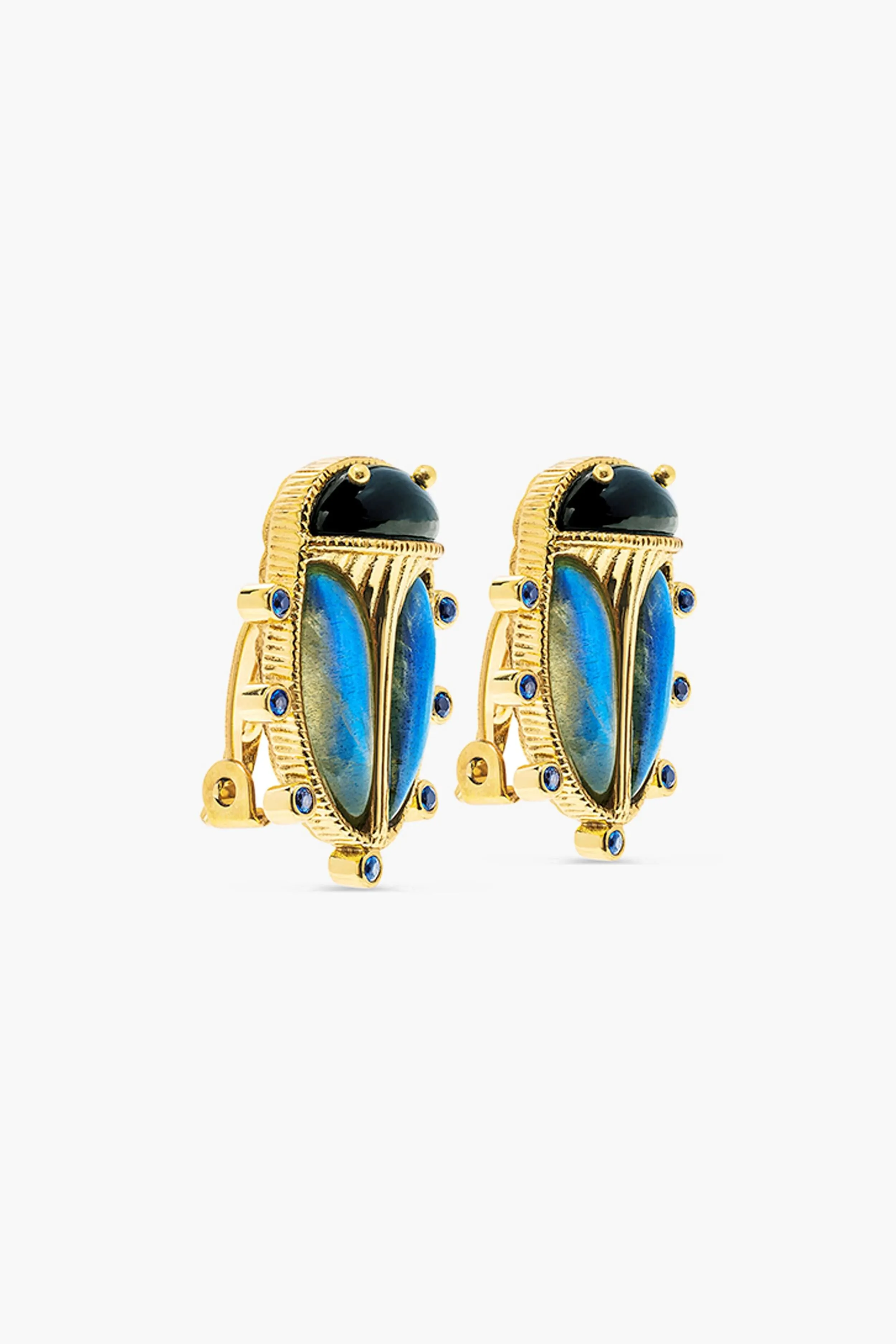 Scarab Clip Earrings sold by Tuckernuck product image thumbnail 2