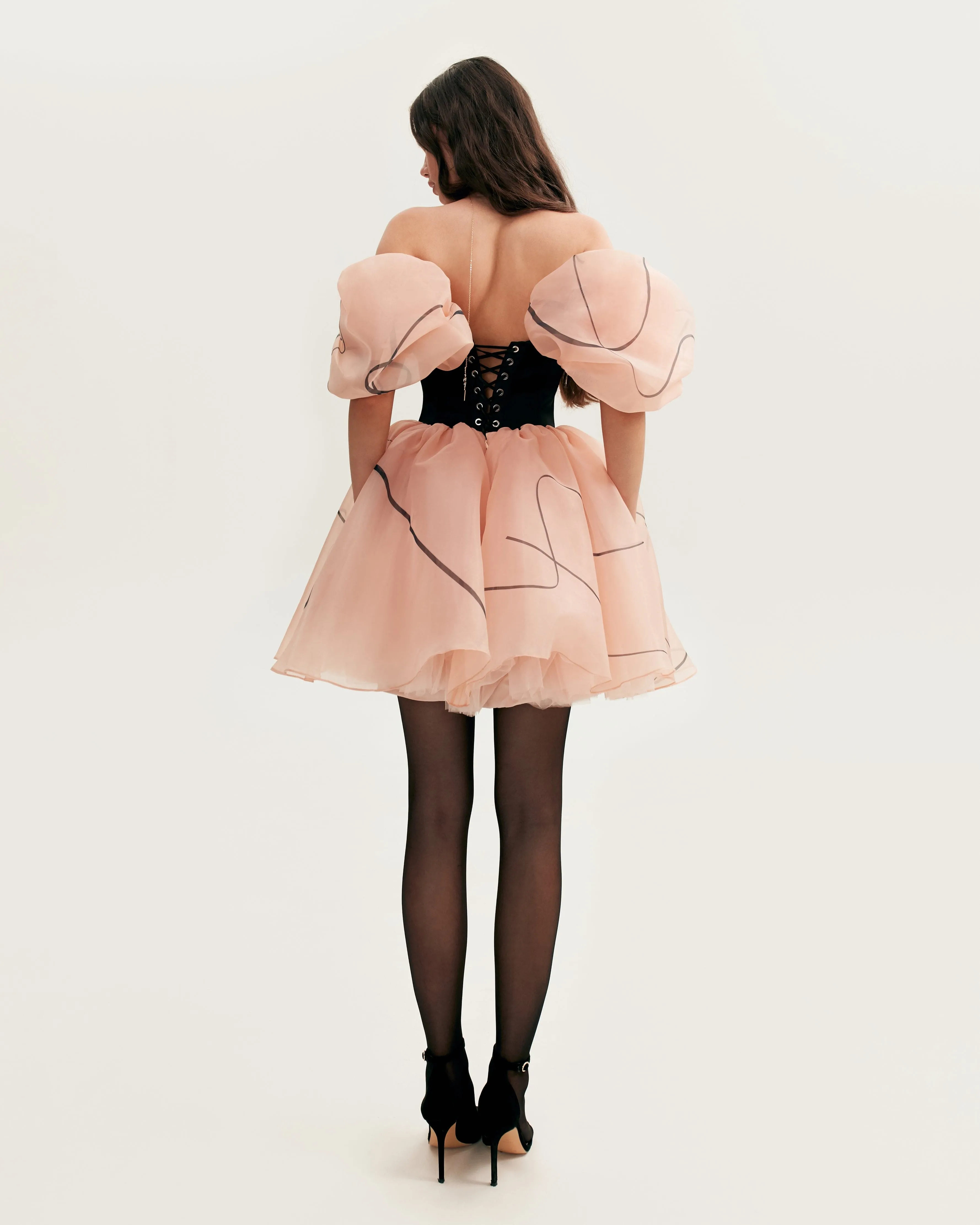 Puffy mini dress with Milla's signature, Xo Xo sold by Milla product image thumbnail 4