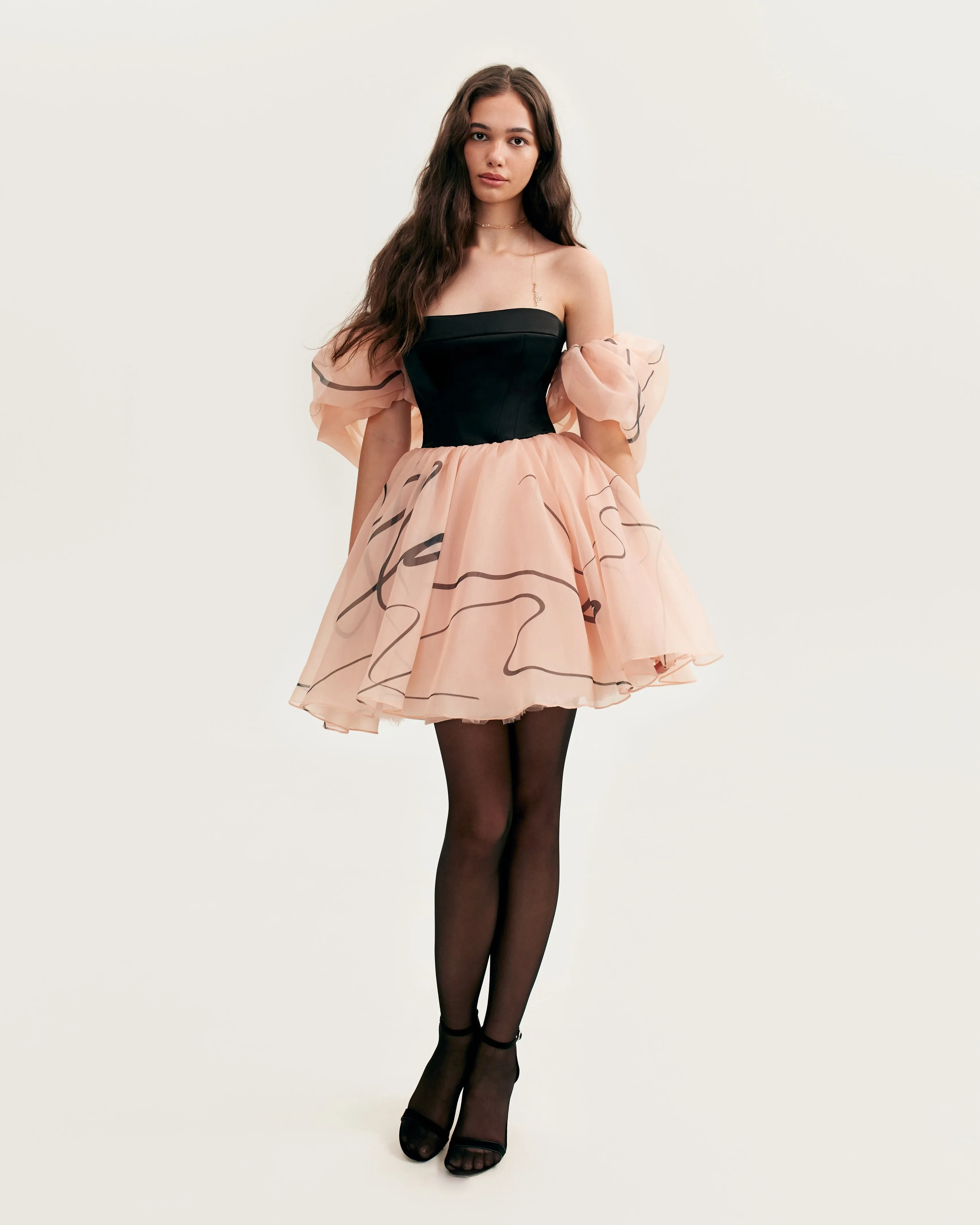 Puffy mini dress with Milla's signature, Xo Xo sold by Milla product image thumbnail 2