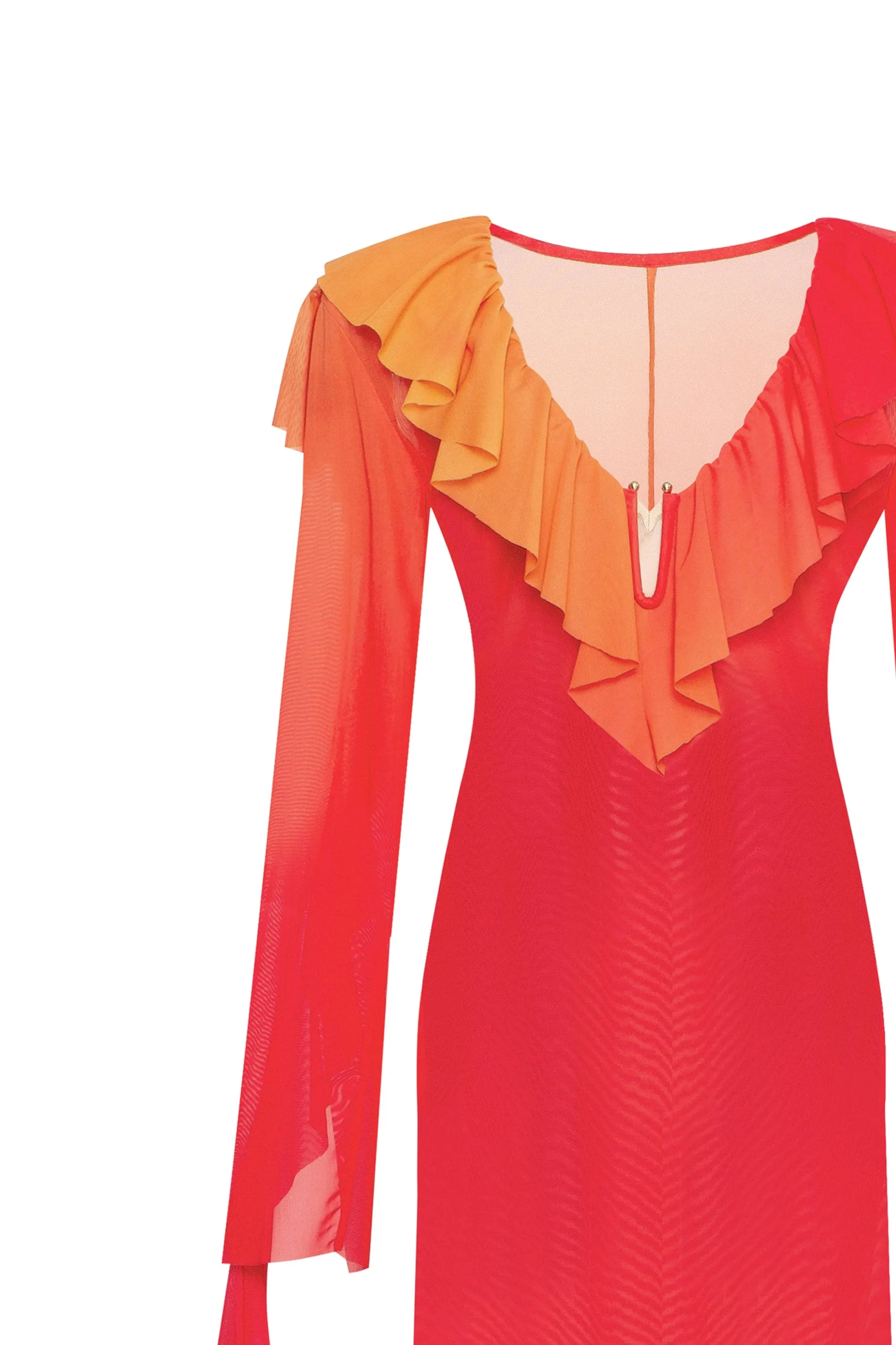 Flowy coral maxi dress, Xo Xo sold by Milla product image thumbnail 5