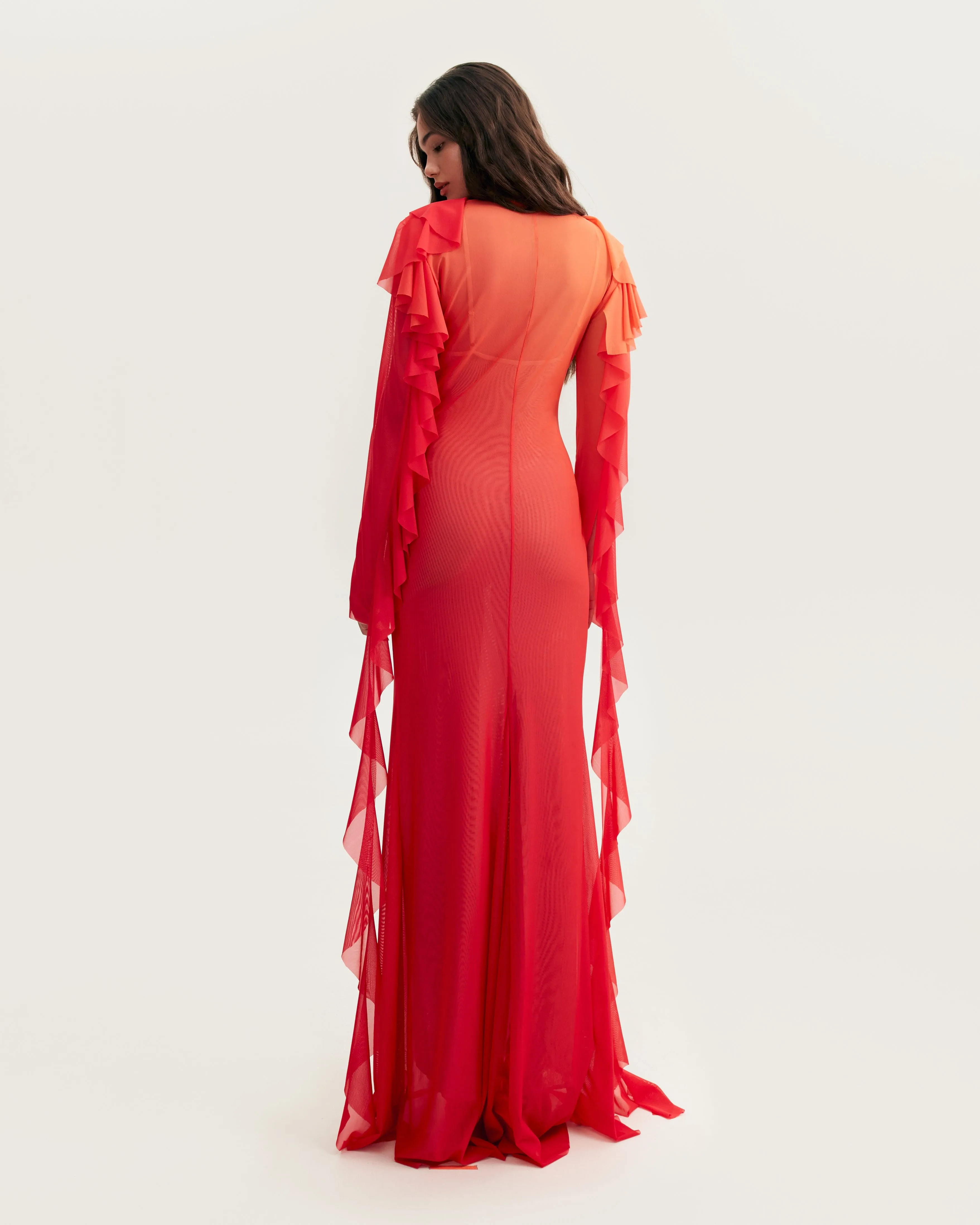 Flowy coral maxi dress, Xo Xo sold by Milla product image thumbnail 4