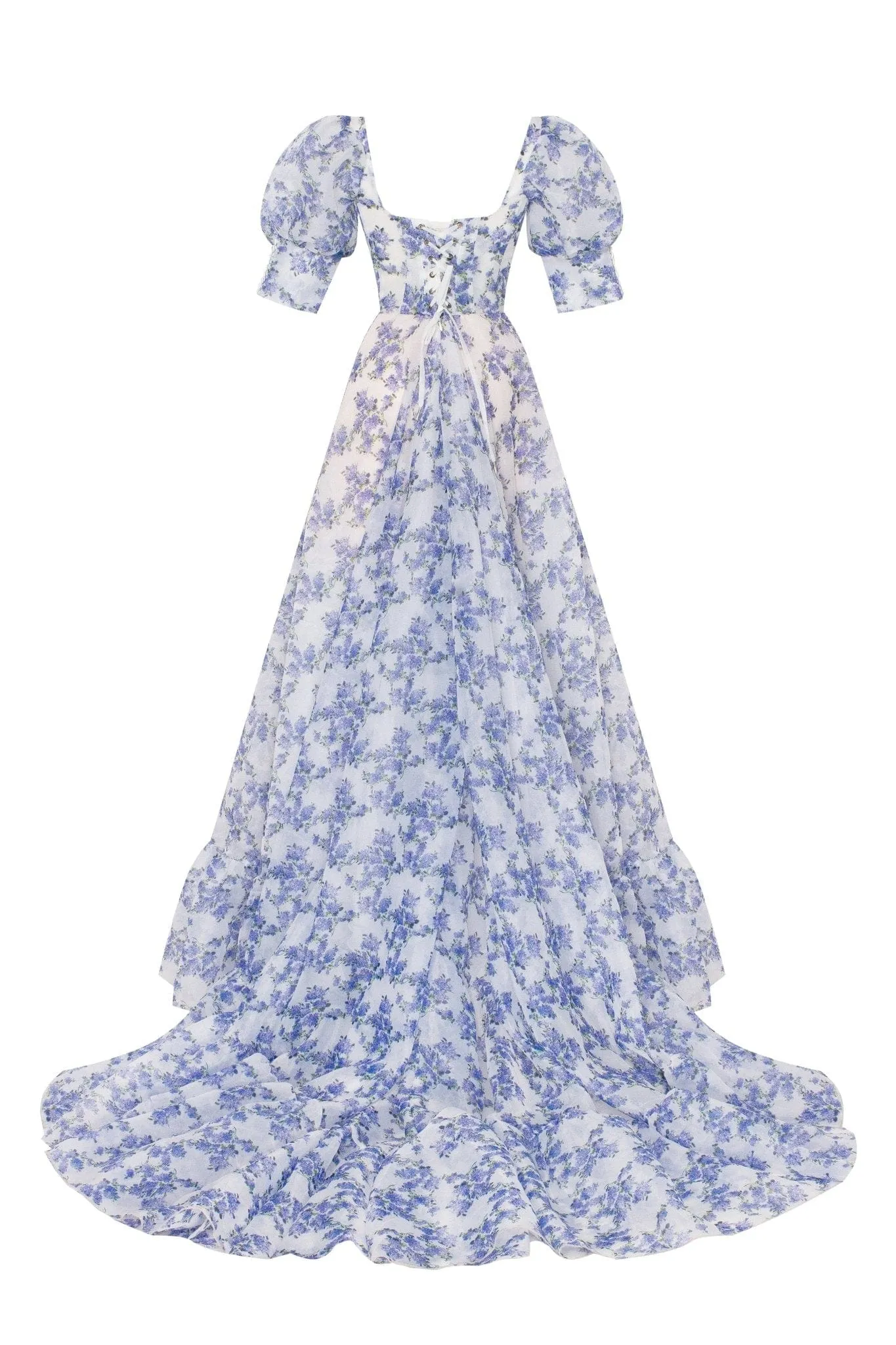 Blue Hydrangea maxi princess dress sold by Milla product image thumbnail 3