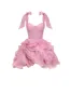 Danceable mini with ruched flower appliques, Garden of Eden sold by Milla