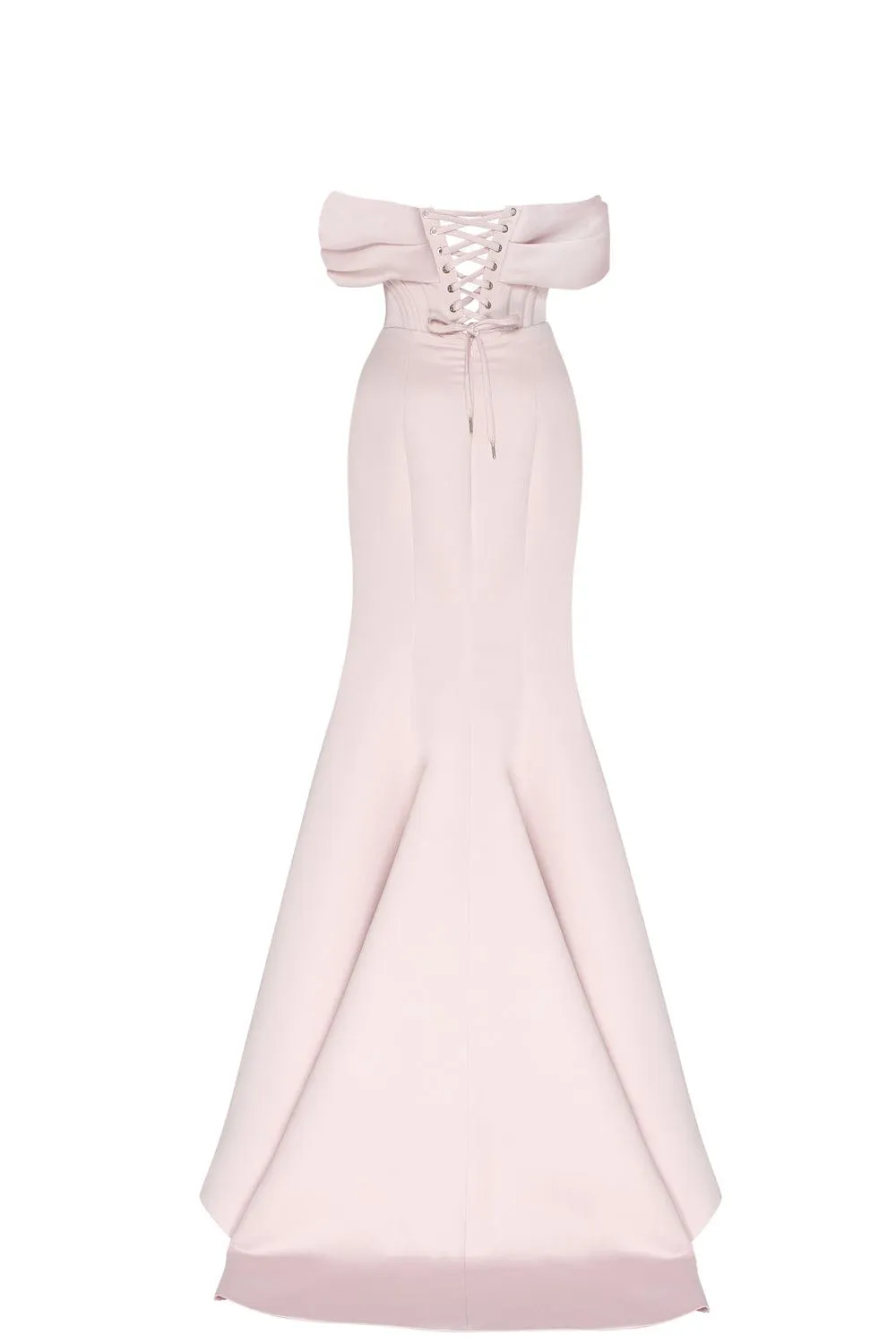 Misty Rose Princess strapless gown with thigh slit sold by Milla product image thumbnail 3