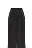 Refined black pants cut from Italian satin, Xo Xo sold by Milla