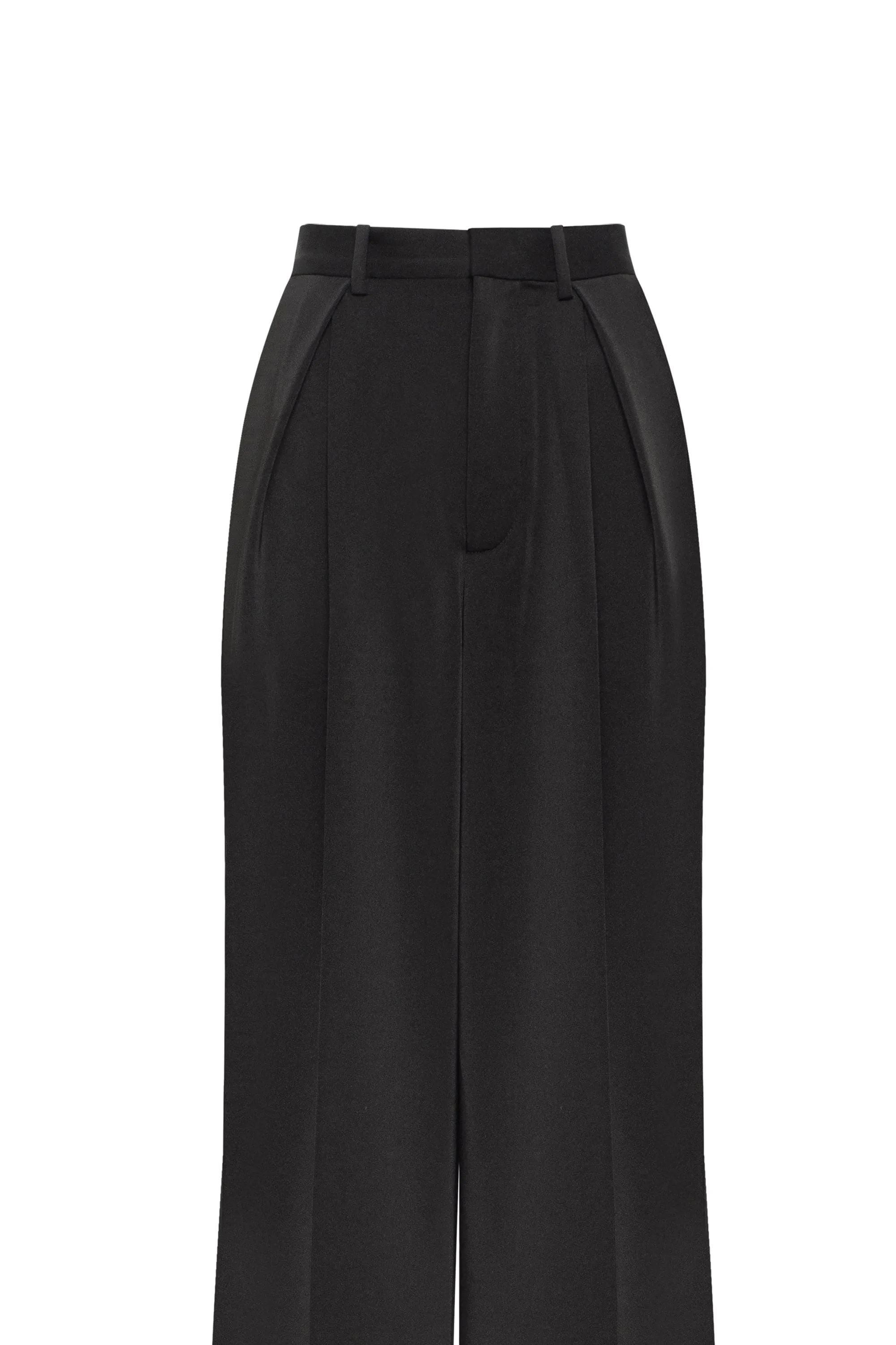 Refined black pants cut from Italian satin, Xo Xo sold by Milla product image thumbnail 5