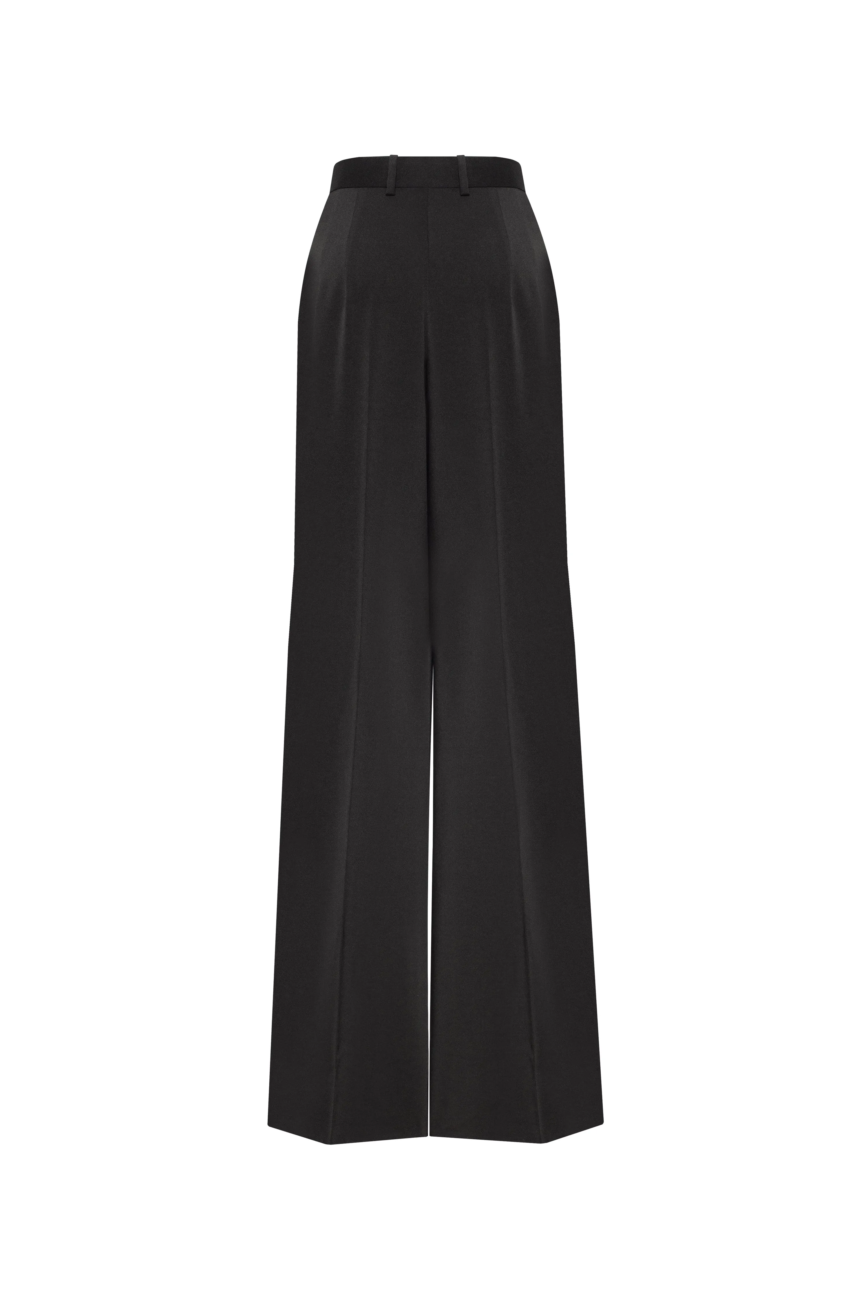 Refined black pants cut from Italian satin, Xo Xo sold by Milla product image thumbnail 3