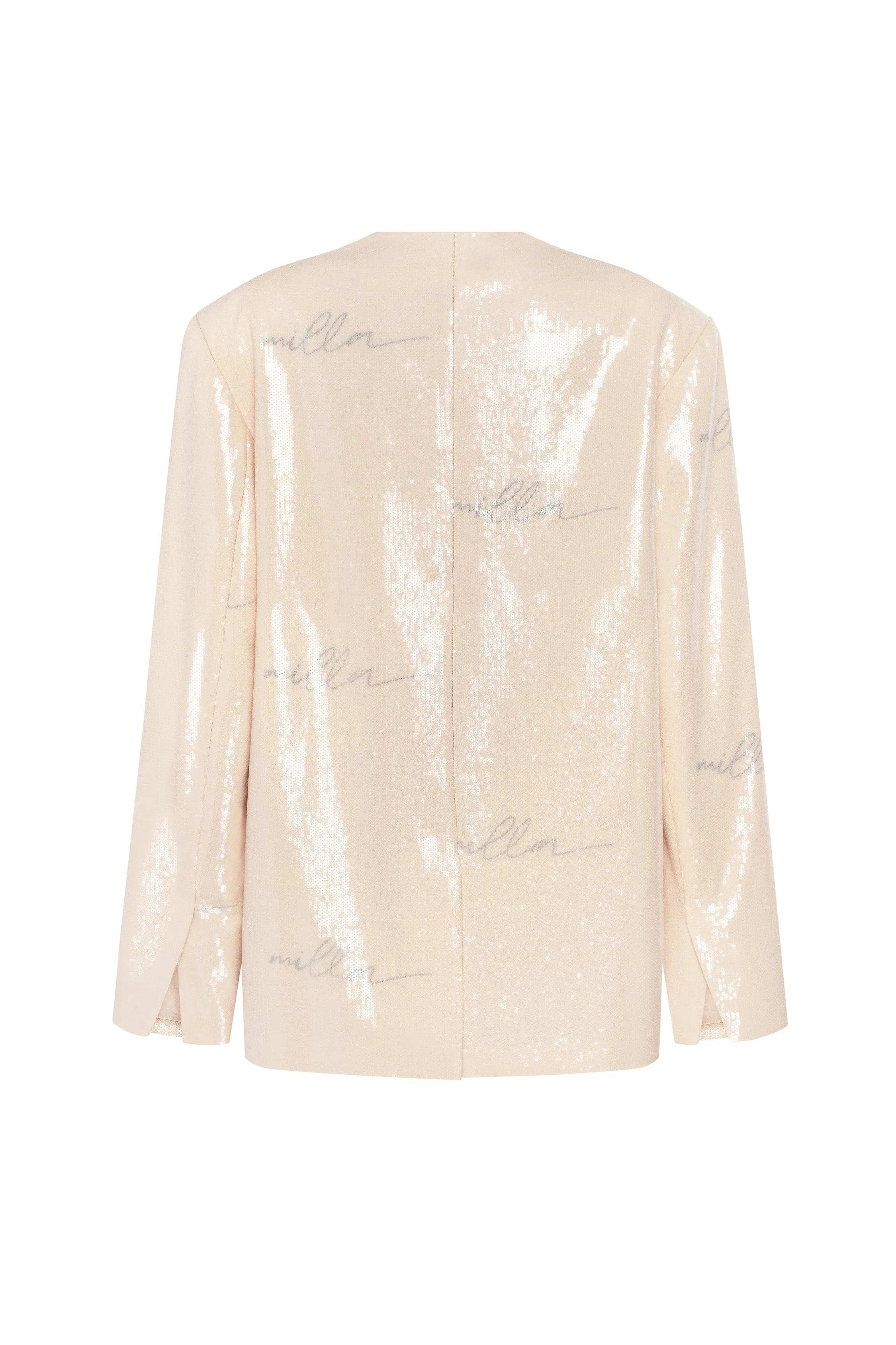 Sparkling beige blazer with Milla's signature, Xo Xo sold by Milla product image thumbnail 3