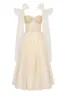 Melon Sparkly midi tulle dress sold by Milla