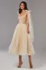 Melon Sparkly midi tulle dress sold by Milla