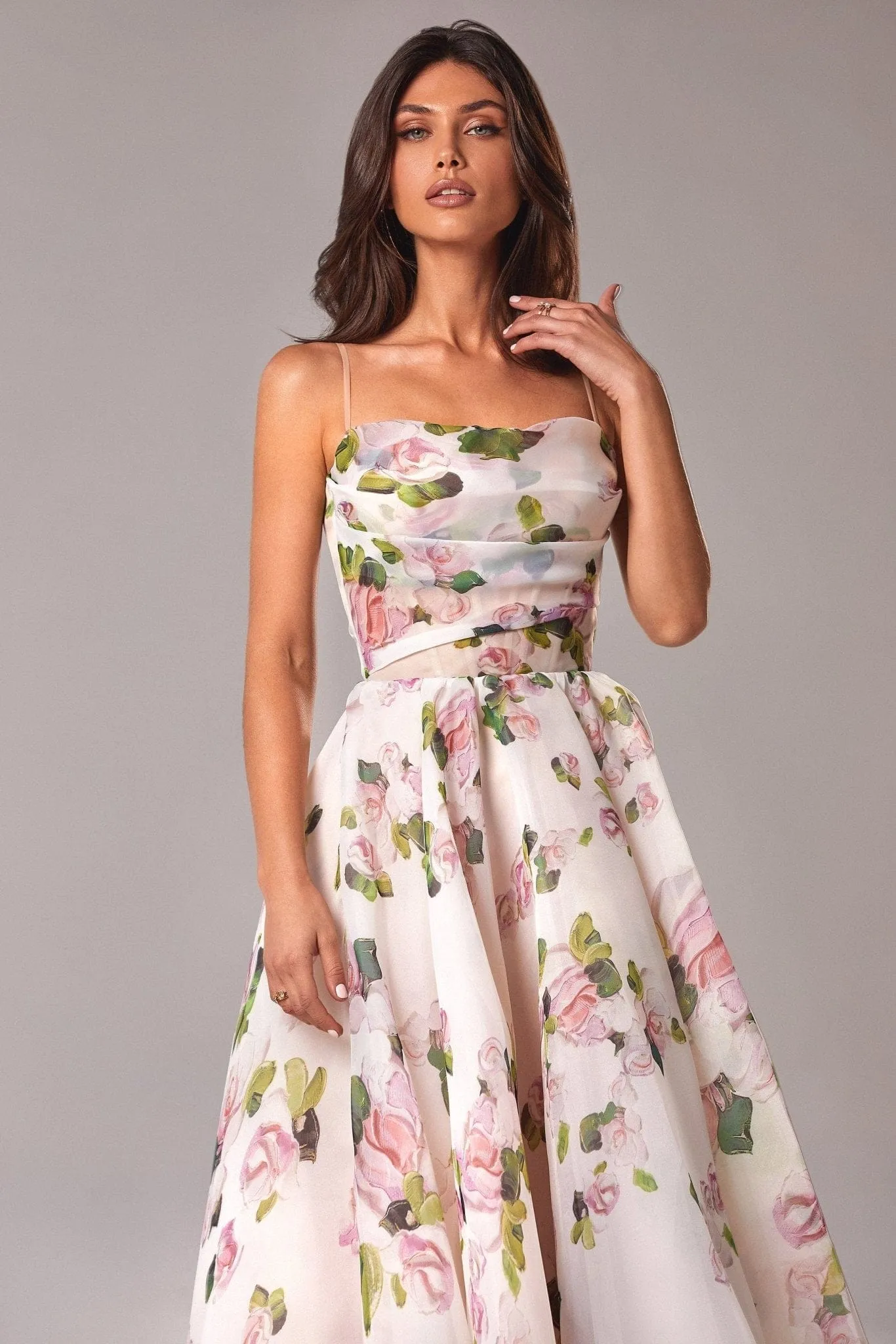 Apple Blossom Tender spaghetti strap midi dress sold by Milla product image thumbnail 5