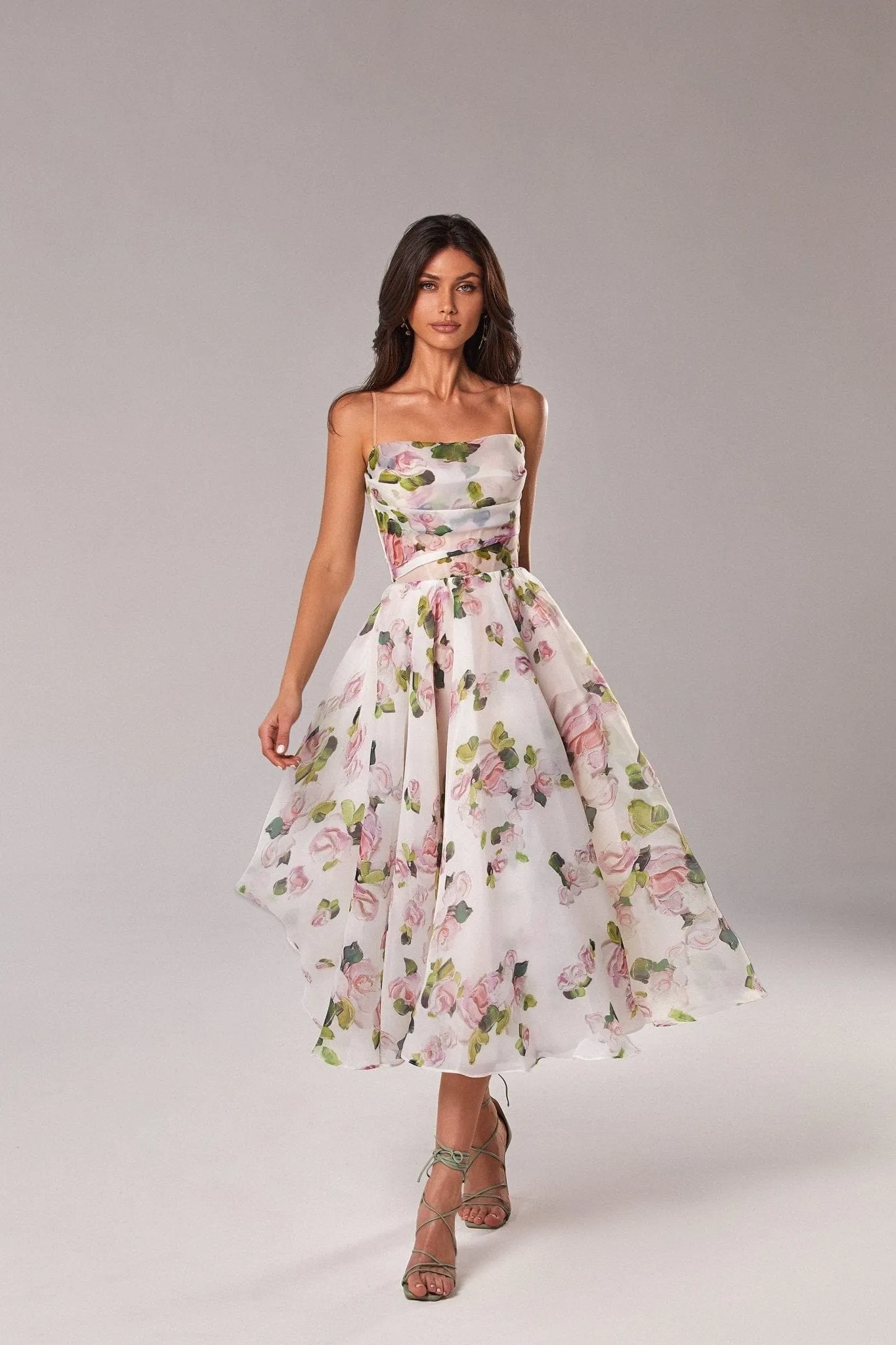 Apple Blossom Tender spaghetti strap midi dress sold by Milla product image thumbnail 2