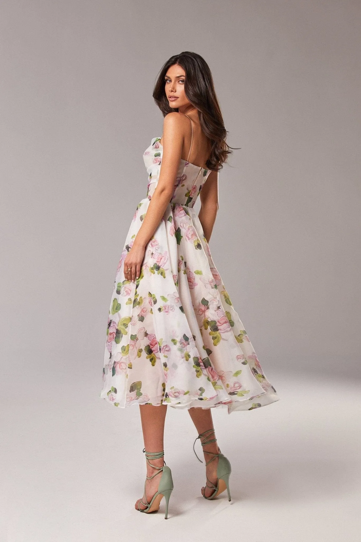 Apple Blossom Tender spaghetti strap midi dress sold by Milla product image thumbnail 4