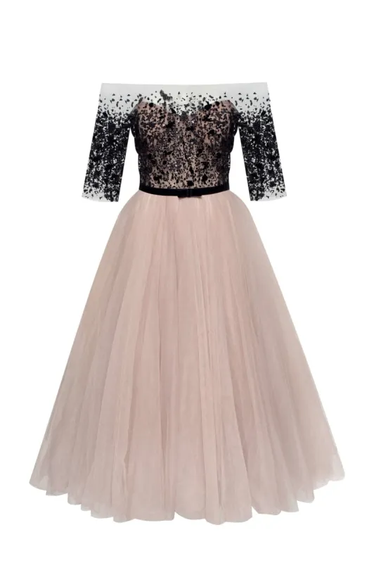 Strapless midi tulle dress made by Milla