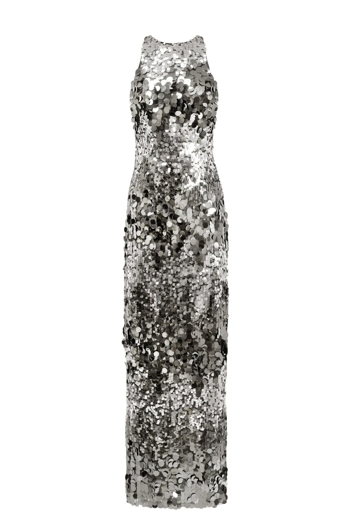 Lumière maxi dress covered in sequins sold by Milla