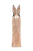 Extravaganza fully sequined gold maxi dress, Smoky Quartz sold by Milla