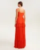 Coral spaghetti strap pleated maxi dress, Garden of Eden sold by Milla