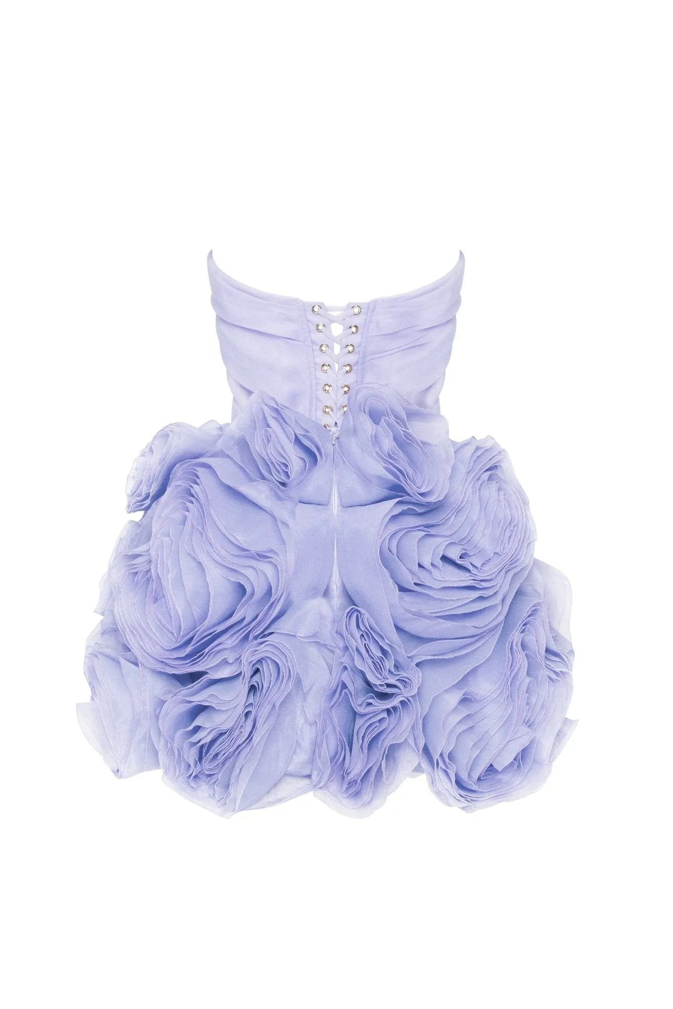 Appliquéd organza lavender mini dress sold by Milla product image thumbnail 3