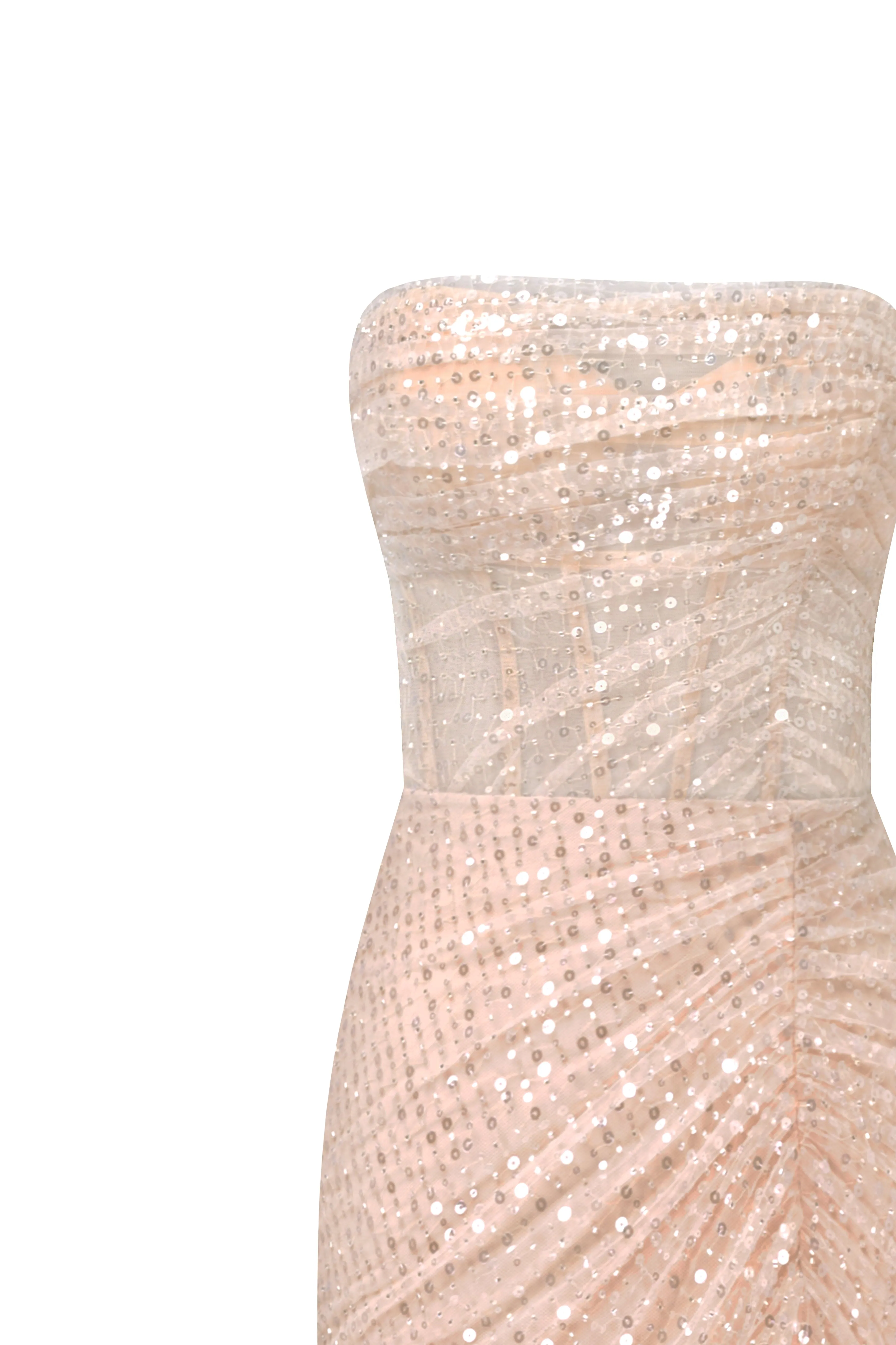 Spectacular sequined maxi dress in gold sold by Milla product image thumbnail 5