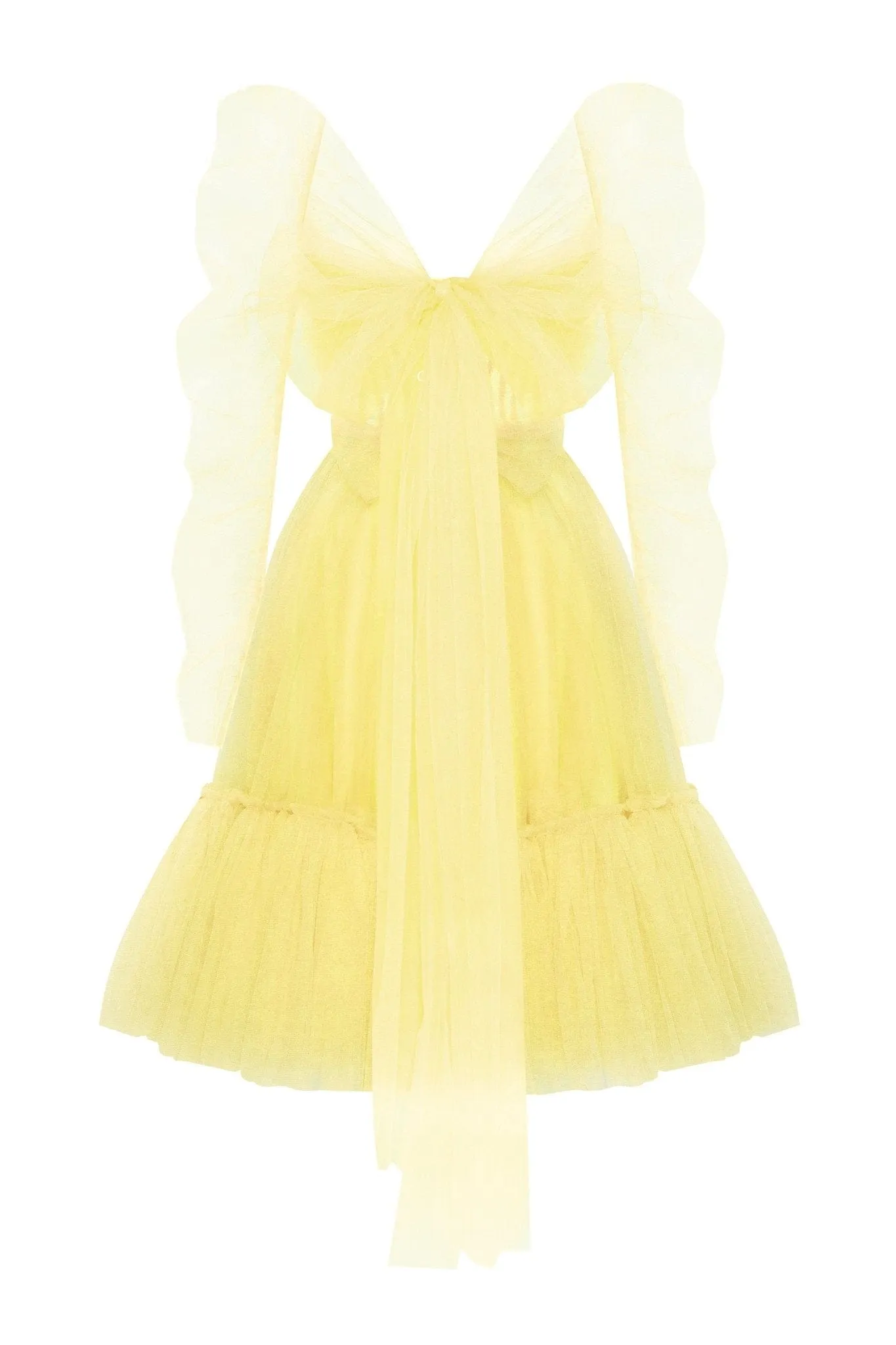 Bright Yellow tulle dress sold by Milla product image thumbnail 3