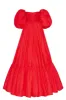 Carmen puffy dress with voluminous off-the-shoulder sleeves sold by Milla
