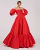 Carmen puffy dress with voluminous off-the-shoulder sleeves sold by Milla