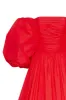 Carmen puffy dress with voluminous off-the-shoulder sleeves sold by Milla