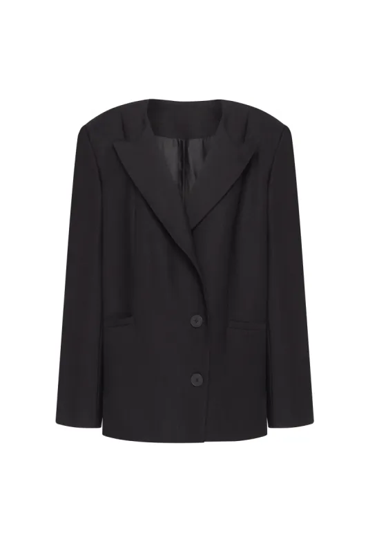 Panache black single-breasted blazer, Xo Xo sold by Milla