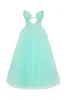 Mint green tender midi tulle dress sold by Milla
